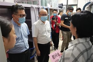 集团领导蔡昌卓、韦俊平慰问公司20级新生代表