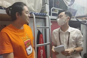 3044永利集团假期前后走访宿舍关心员工生活情况